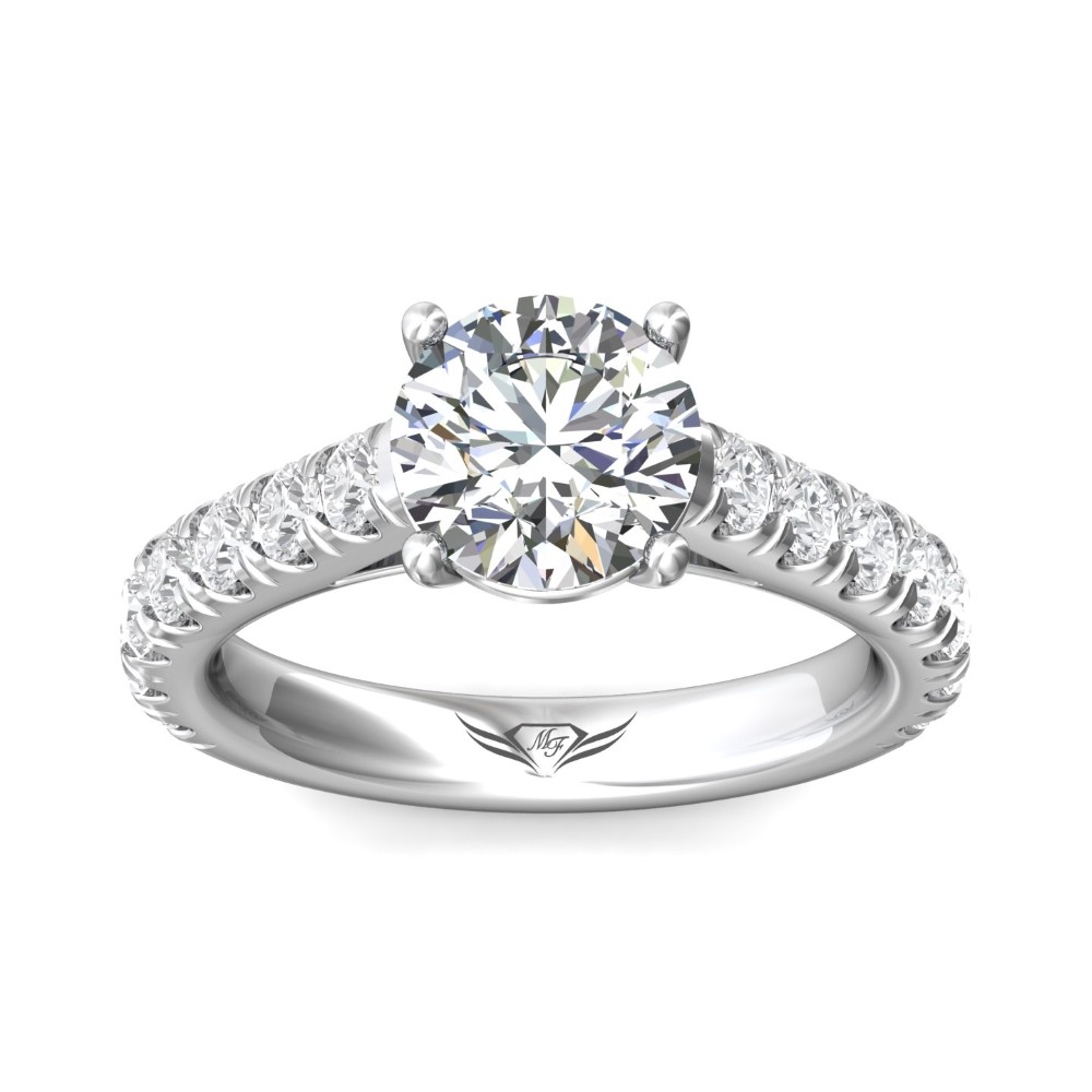 FlyerFit® 14K White Gold Encore Engagement Ring