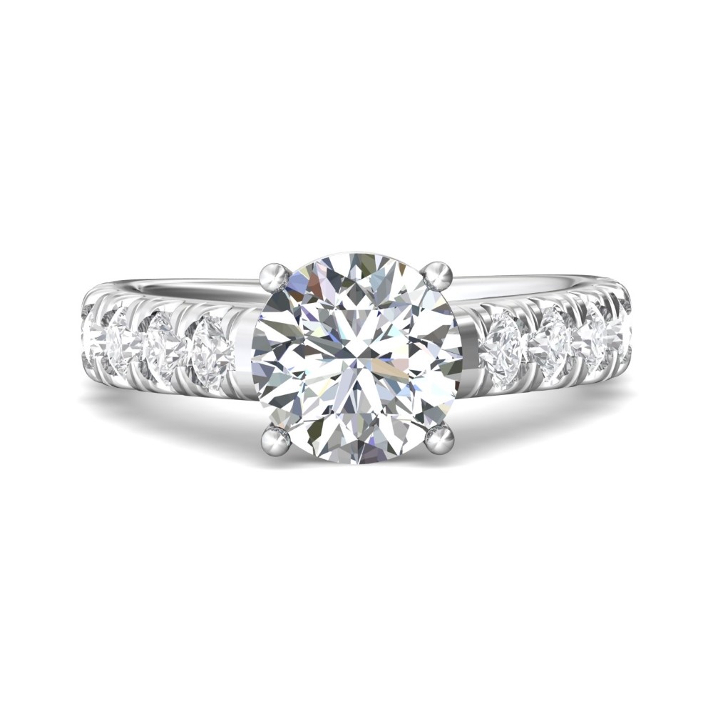 FlyerFit® 14K White Gold Encore Engagement Ring