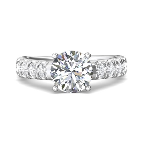 FlyerFit® 14K White Gold Encore Engagement Ring