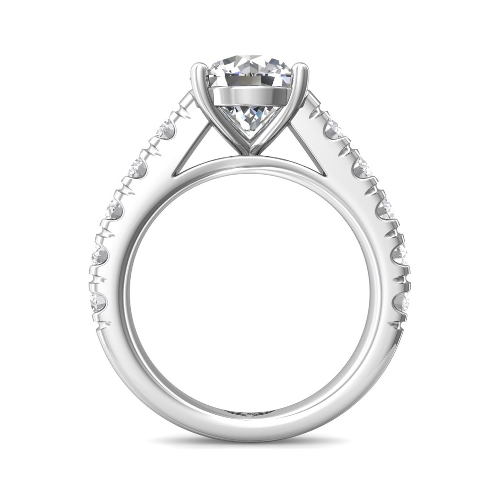 FlyerFit® 14K White Gold Encore Engagement Ring