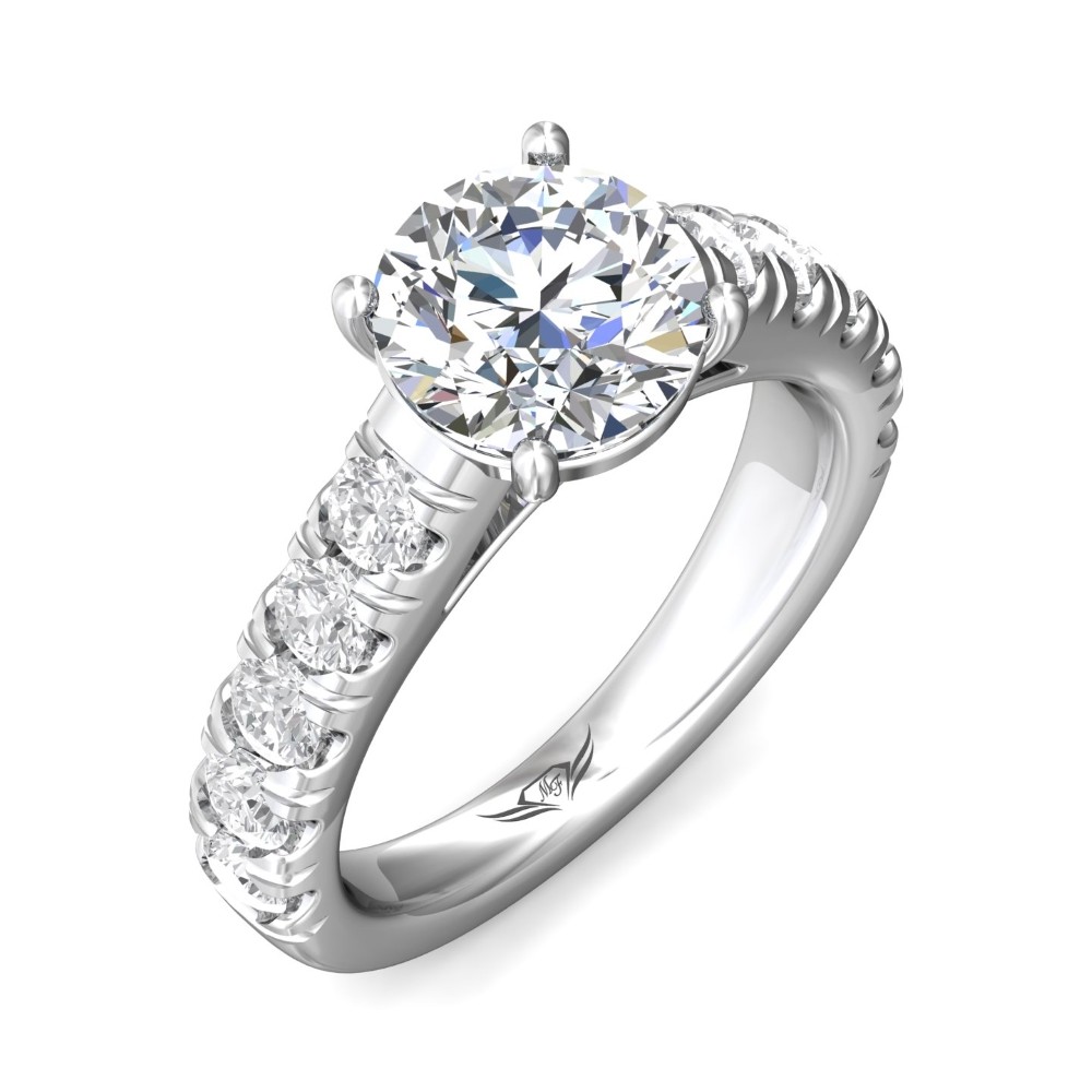 FlyerFit® 14K White Gold Encore Engagement Ring