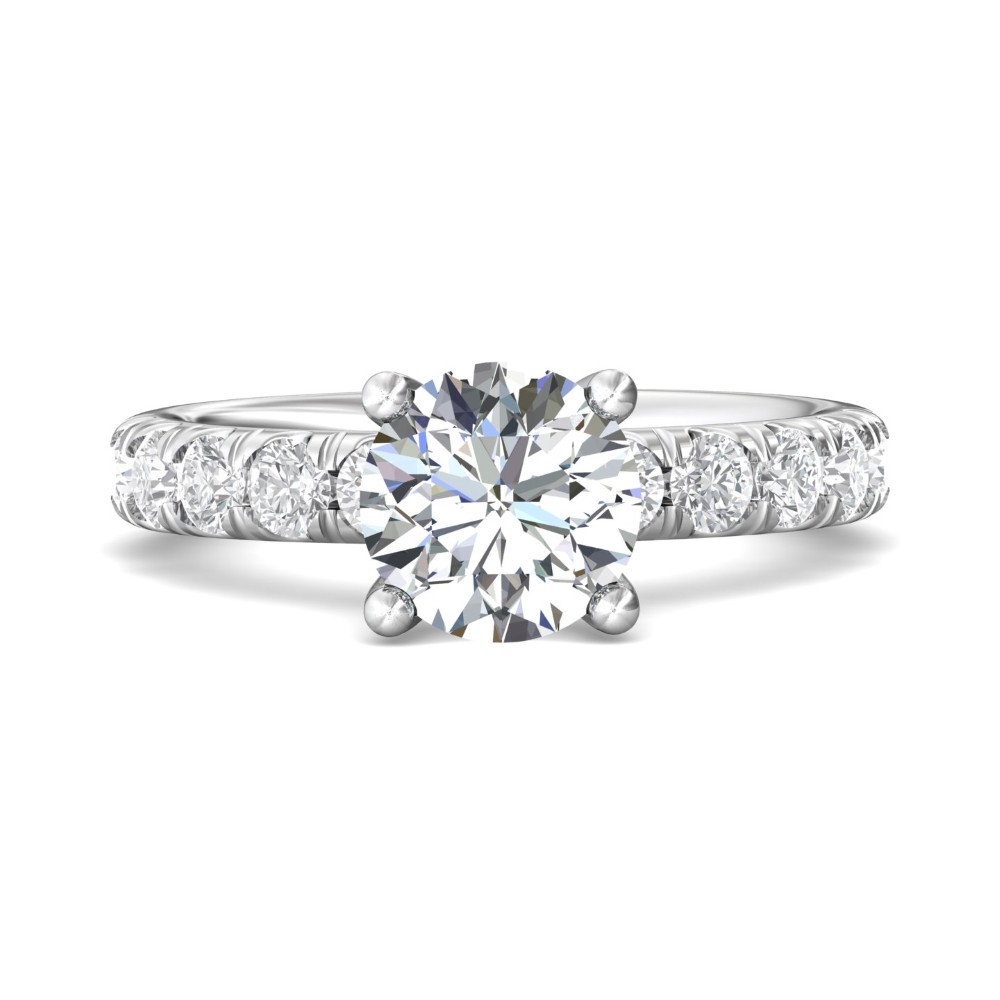 FlyerFit® 14K White Gold Encore Engagement Ring