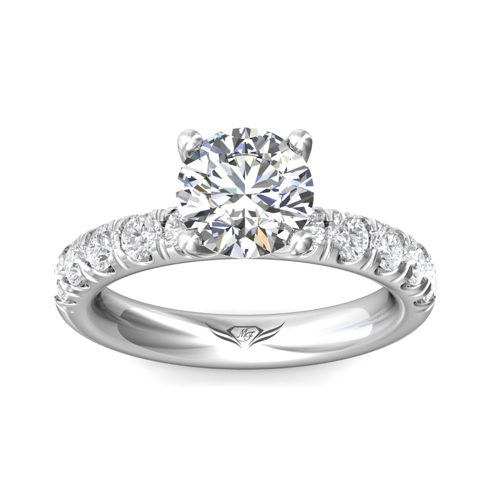 FlyerFit® 14K White Gold Encore Engagement Ring