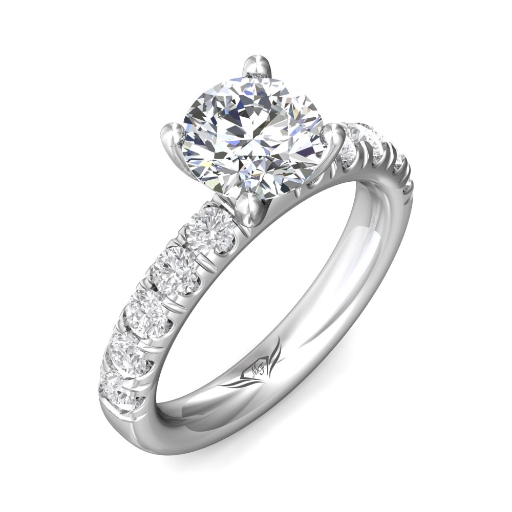 FlyerFit® 14K White Gold Encore Engagement Ring
