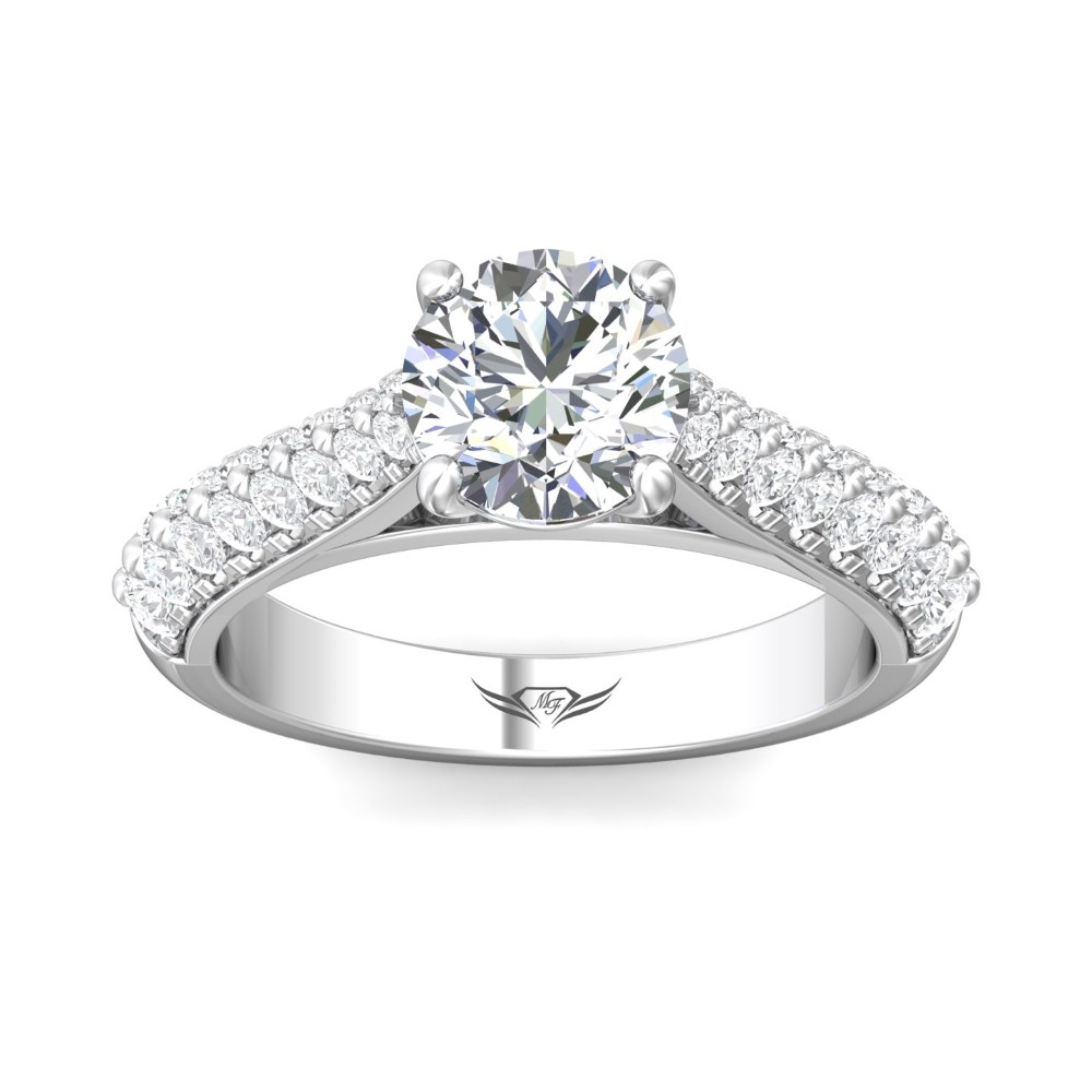 FlyerFit® 14K White Gold Encore Engagement Ring