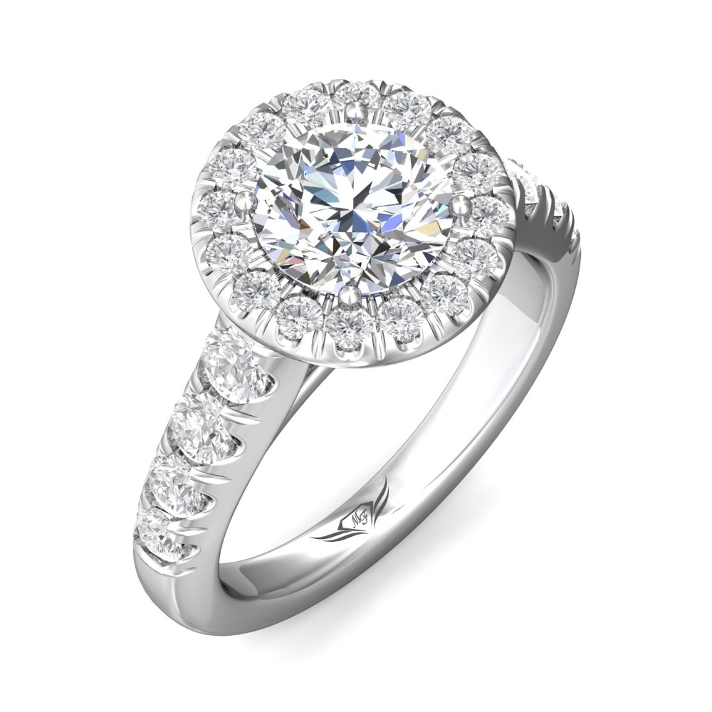FlyerFit® 14K White Gold Encore Engagement Ring