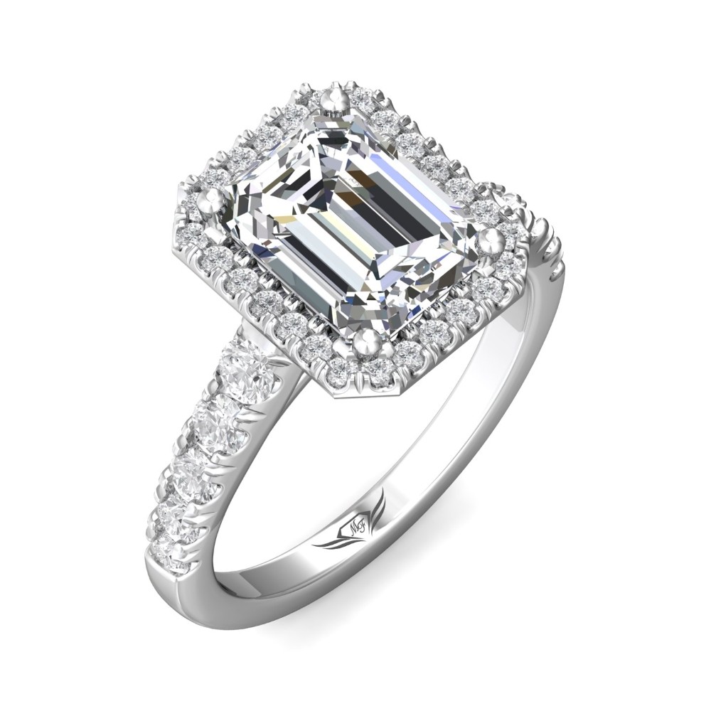 FlyerFit® 14K White Gold Encore Engagement Ring