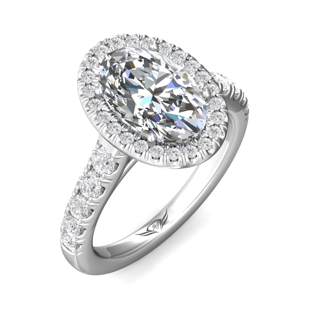 FlyerFit® 14K White Gold Encore Engagement Ring