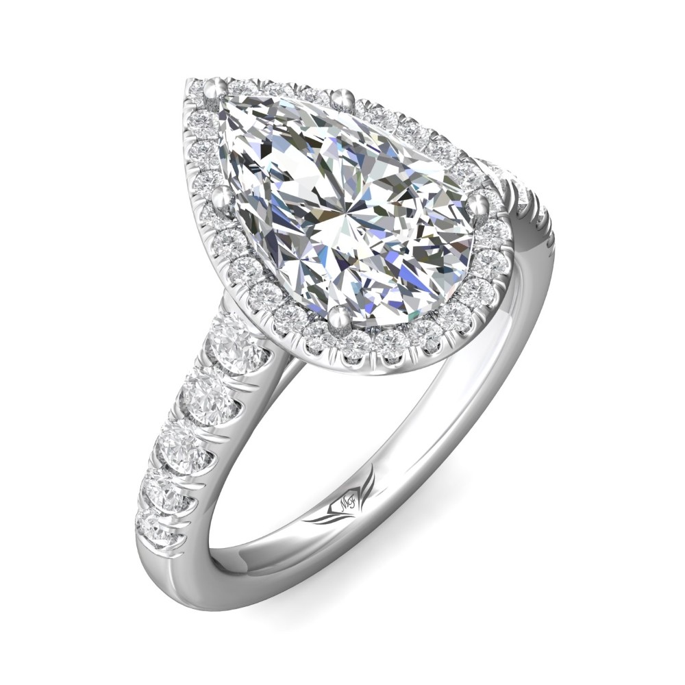 FlyerFit® 14K White Gold Encore Engagement Ring