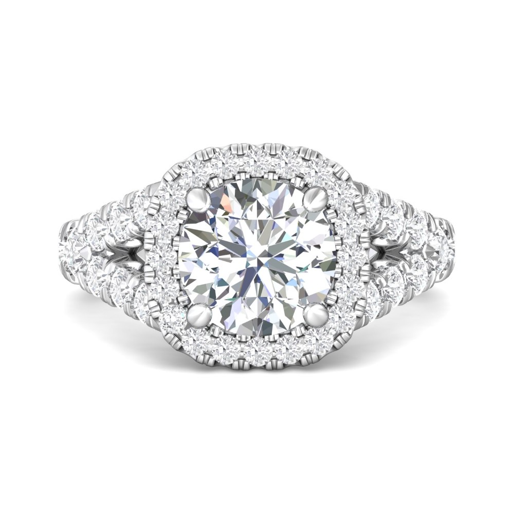 FlyerFit® 14K White Gold Encore Engagement Ring