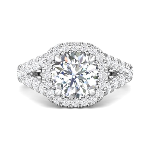 FlyerFit® 14K White Gold Encore Engagement Ring