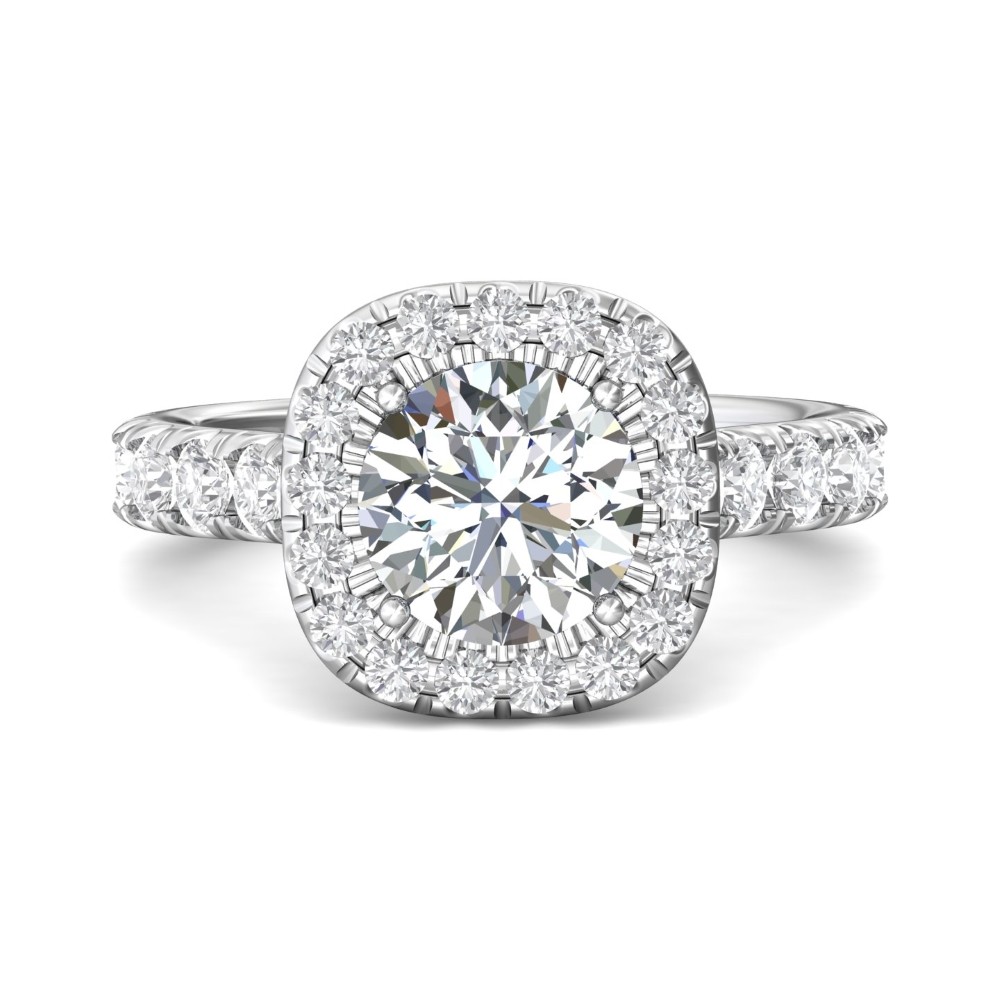 FlyerFit® 14K White Gold Encore Engagement Ring