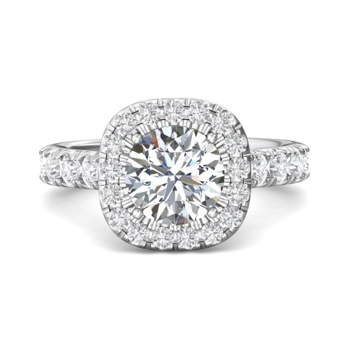 FlyerFit® 14K White Gold Encore Engagement Ring