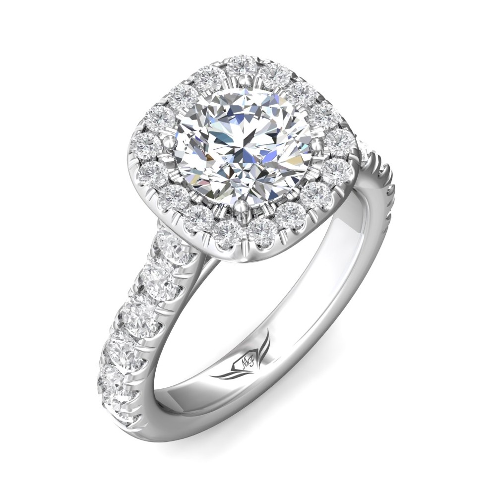 FlyerFit® 14K White Gold Encore Engagement Ring