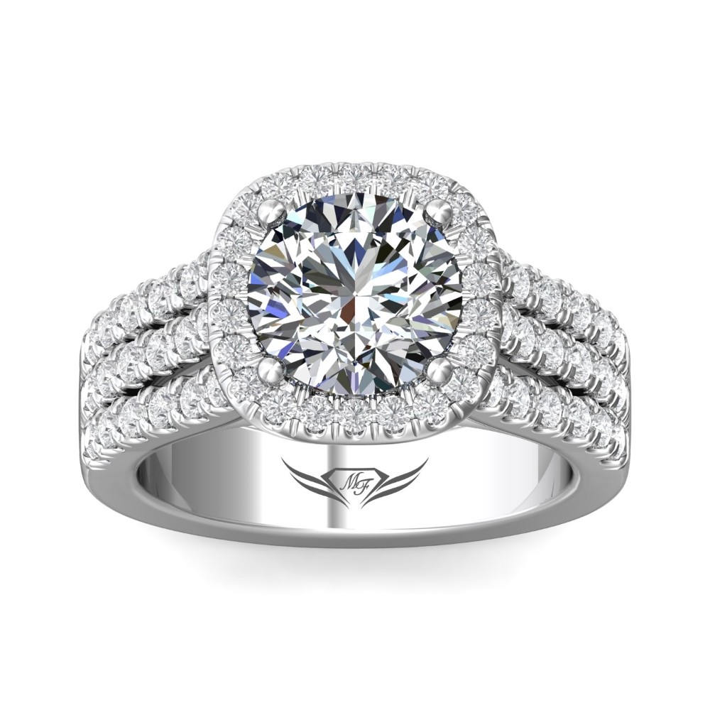 FlyerFit® 14K White Gold Encore Engagement Ring