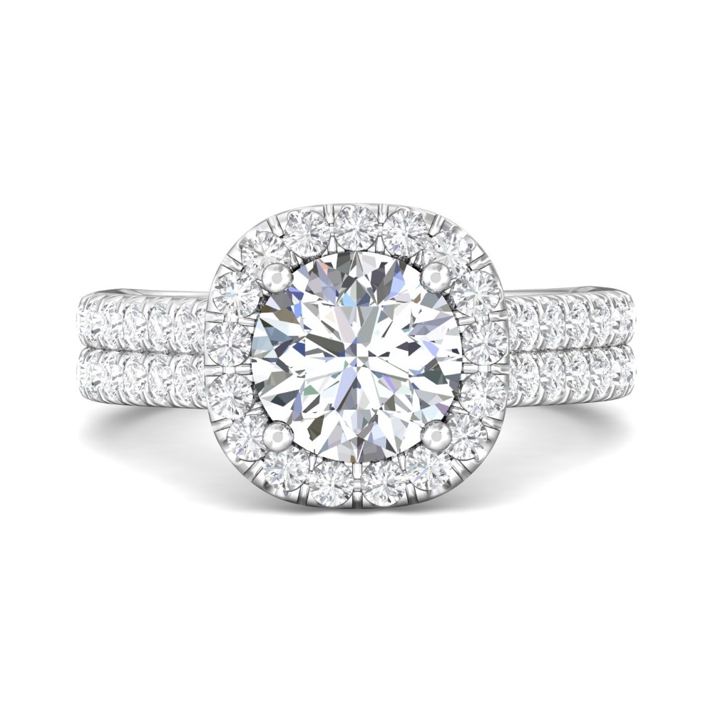 FlyerFit® 14K White Gold Encore Engagement Ring