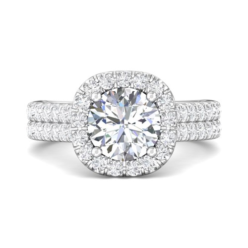 FlyerFit® 14K White Gold Encore Engagement Ring