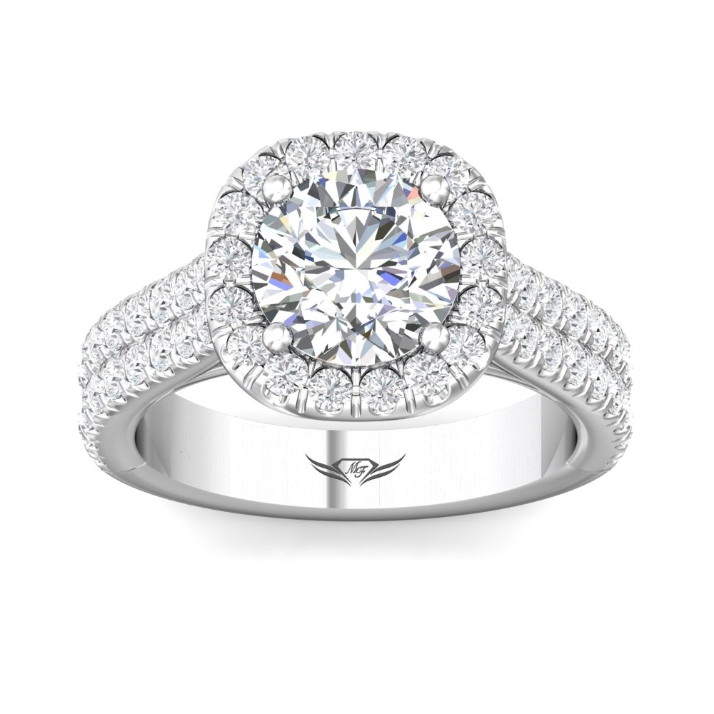 FlyerFit® 14K White Gold Encore Engagement Ring