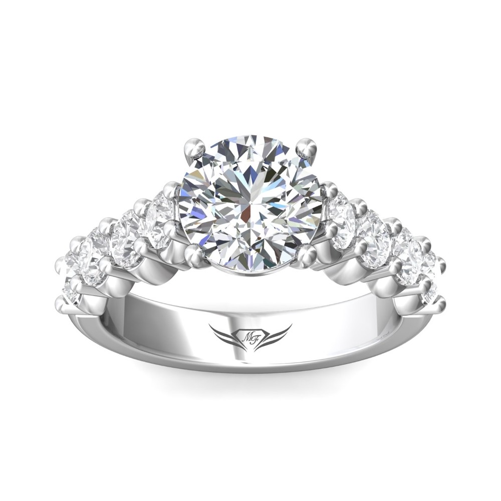 FlyerFit® 14K White Gold Encore Engagement Ring