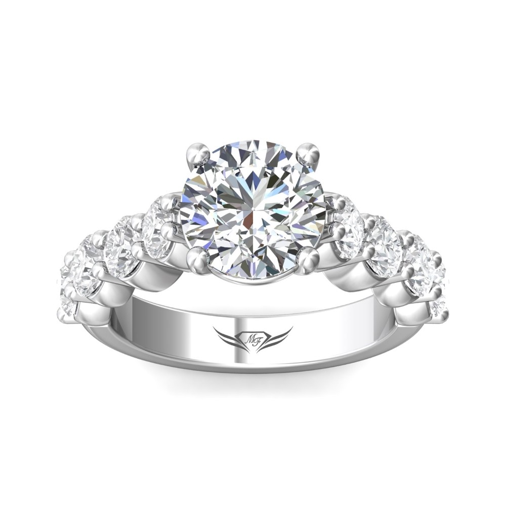 FlyerFit® 14K White Gold Encore Engagement Ring