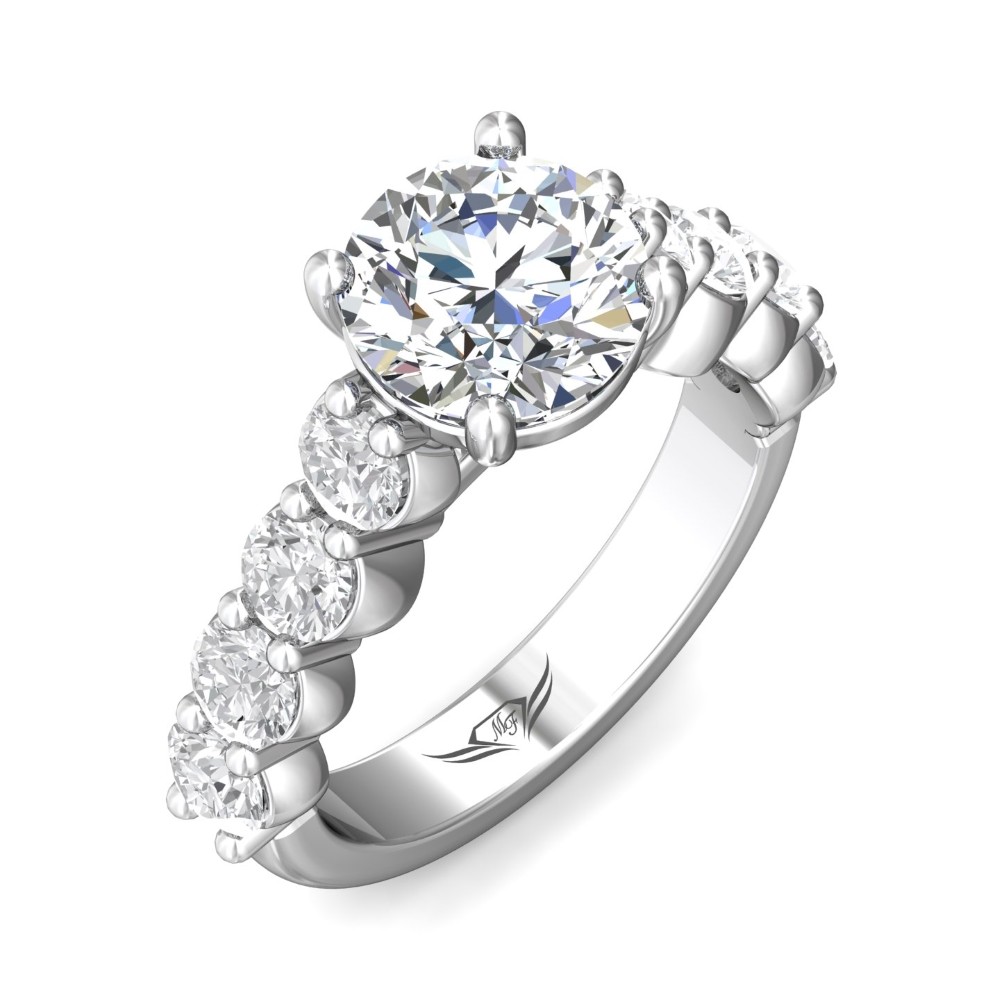 FlyerFit® 14K White Gold Encore Engagement Ring