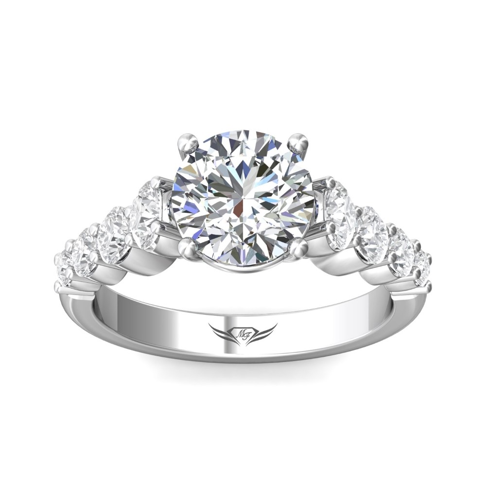FlyerFit® 14K White Gold Encore Engagement Ring