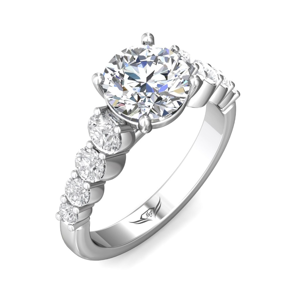 FlyerFit® 14K White Gold Encore Engagement Ring