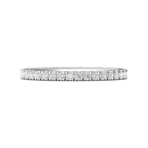 FlyerFit® 14K White Gold Vintage Wedding Band