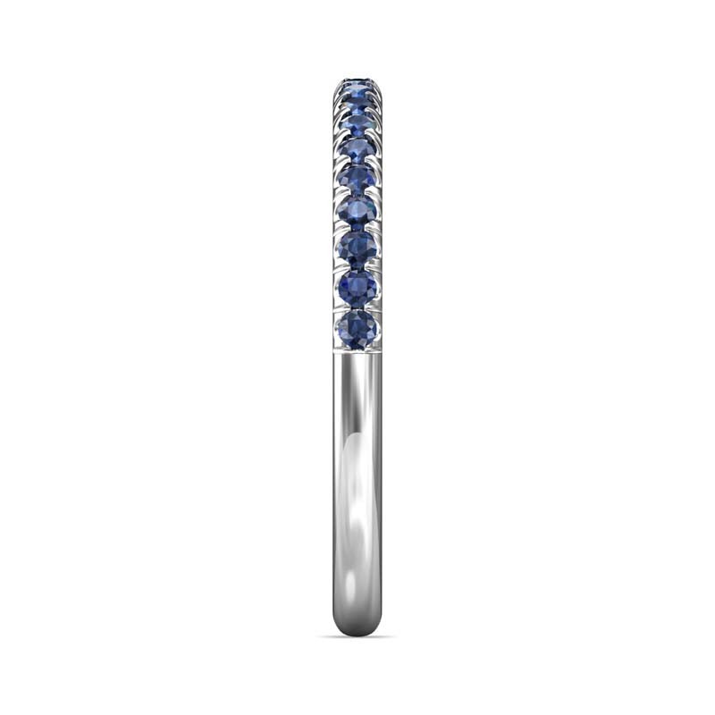 FlyerFit® 14K White Gold Micropave Cutdown Wedding Band