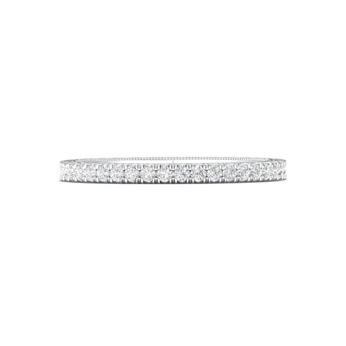 FlyerFit® 14K White Gold Vintage Wedding Band