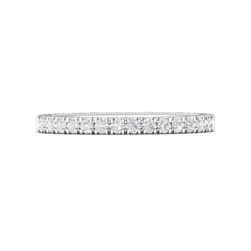 FlyerFit® 14K White Gold Vintage Wedding Band