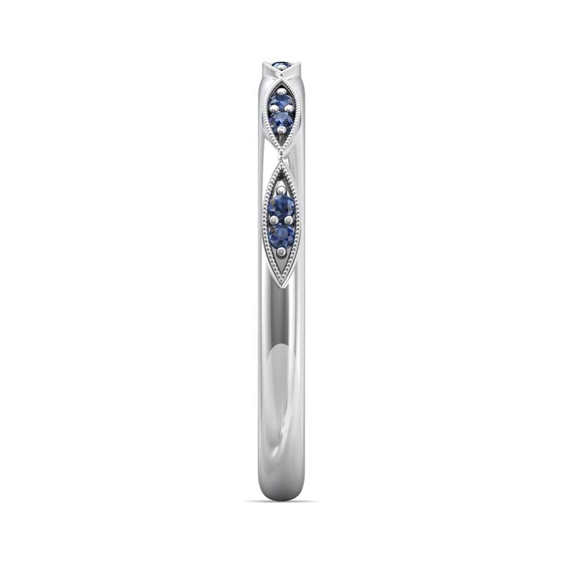 FlyerFit® 14K White Gold Micropave Bead Set Wedding Band
