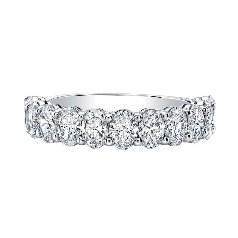 Oval Diamond Halfway Band