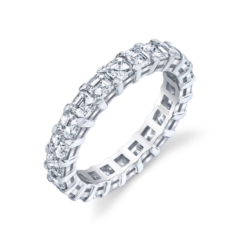 Asscher Diamond Eternity Band