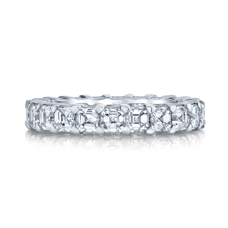 Asscher Diamond Eternity Band