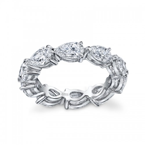 East West Pear Diamond Eternity Band