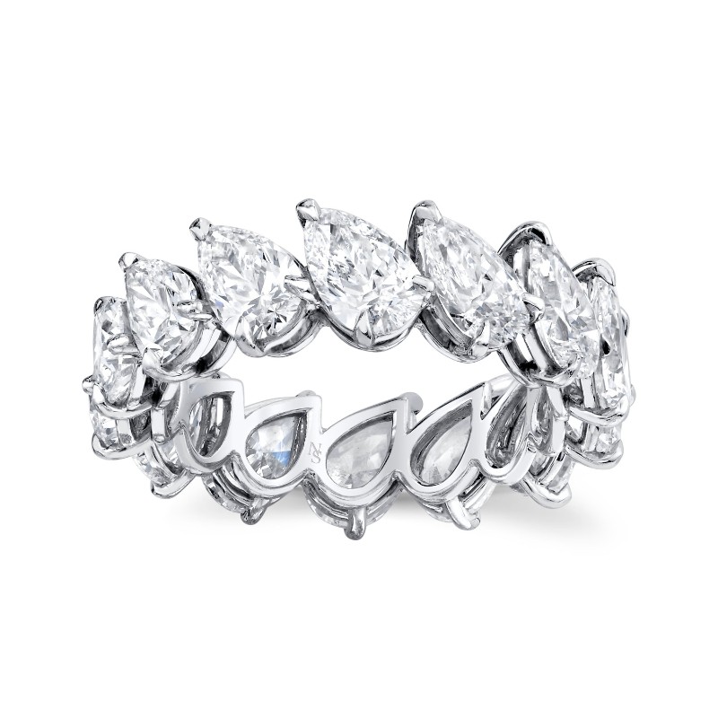 Pear Diamond Eternity Band