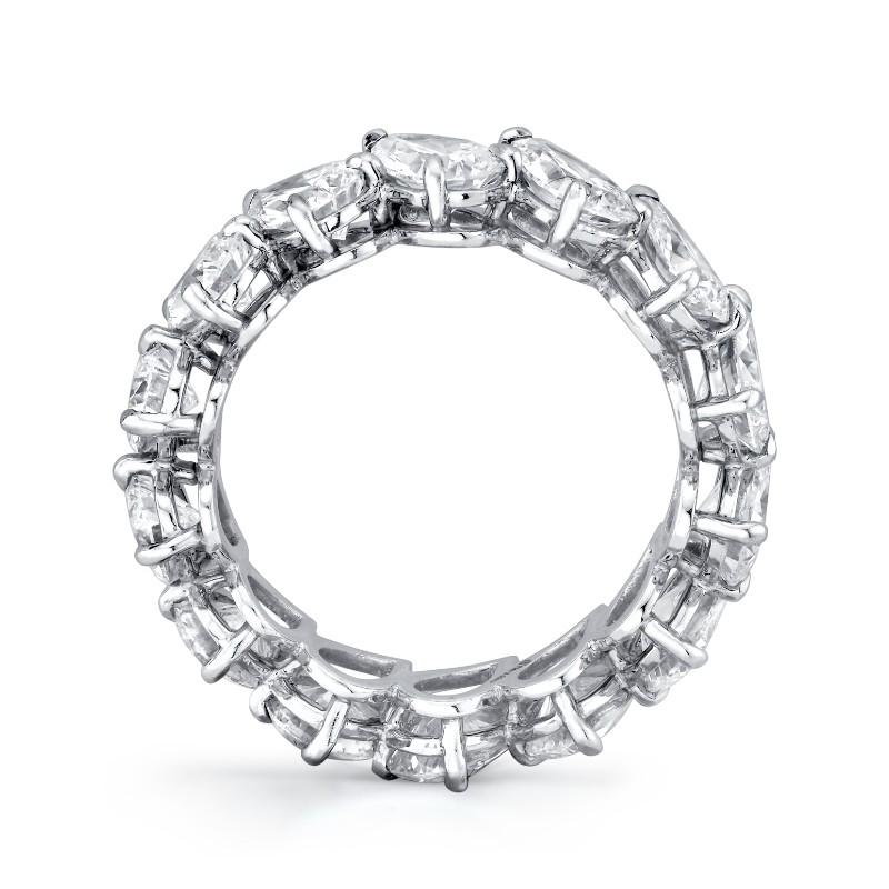 Pear Diamond Eternity Band