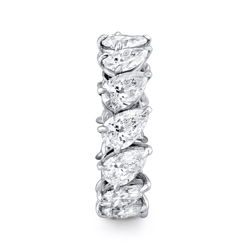 Pear Diamond Eternity Band