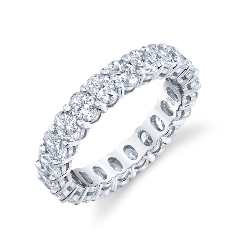 Oval Diamond Eternity Band