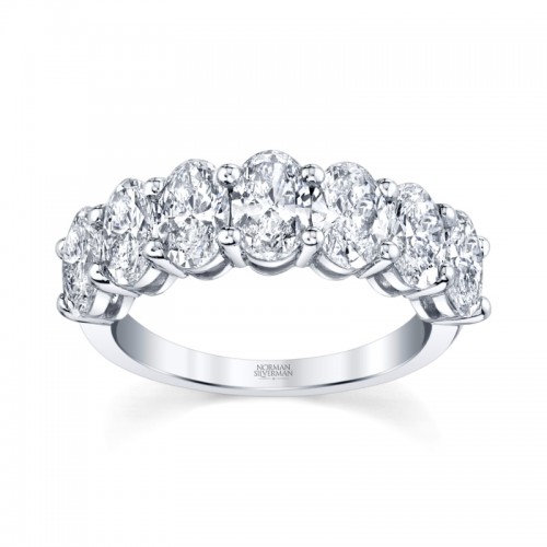 Oval Diamond Halfway Band