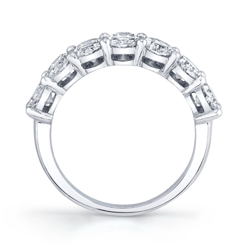 Oval Diamond Halfway Band