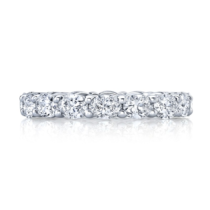 East West Oval Diamond Eternity Band