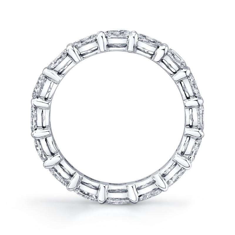 East West Oval Diamond Eternity Band