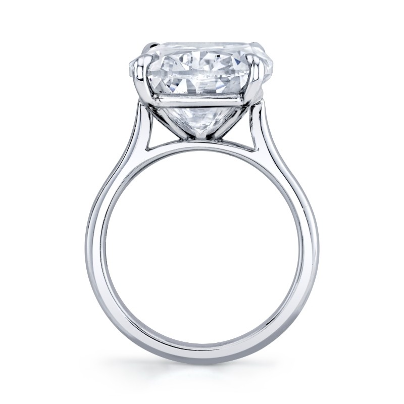 12.98 Carat Cushion Diamond Solitaire Ring