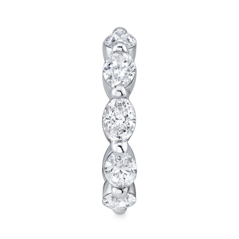 East West Oval Diamond Eternity Band