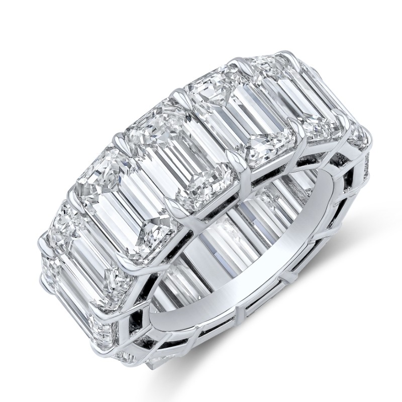 Emerald Cut Diamond Eternity Band