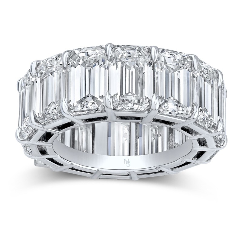 Emerald Cut Diamond Eternity Band