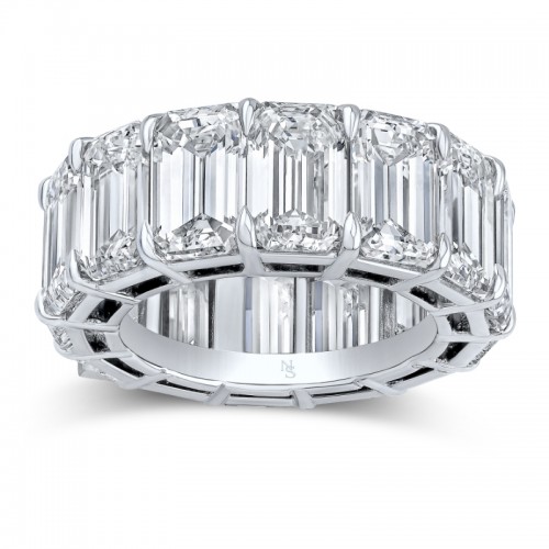 Emerald Cut Diamond Eternity Band