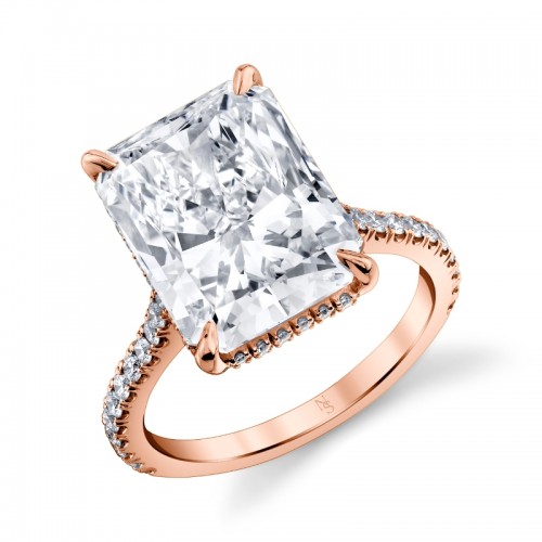 8.42 Carat Radiant Diamond Solitaire Ring